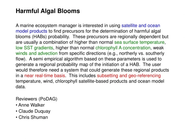 Harmful Algal Blooms