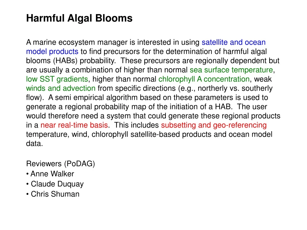 harmful algal blooms