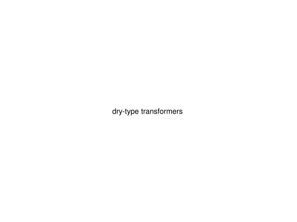 dry type transformers