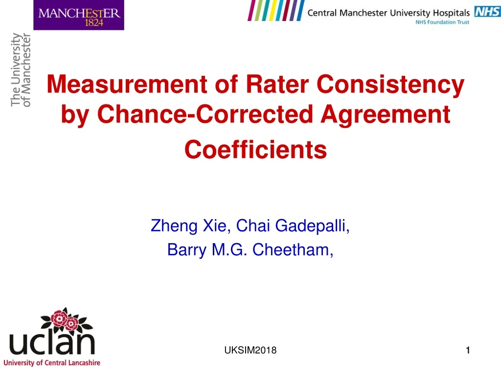 measurement of rater consistency by chance corrected agreement coefficients