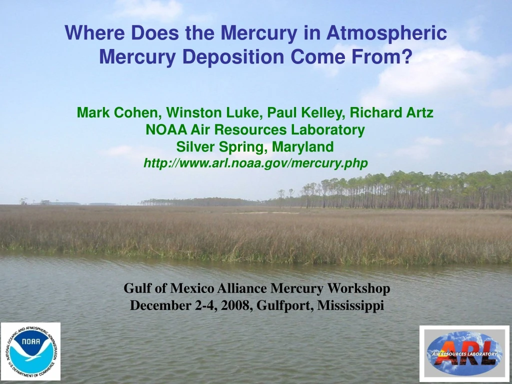 where does the mercury in atmospheric mercury