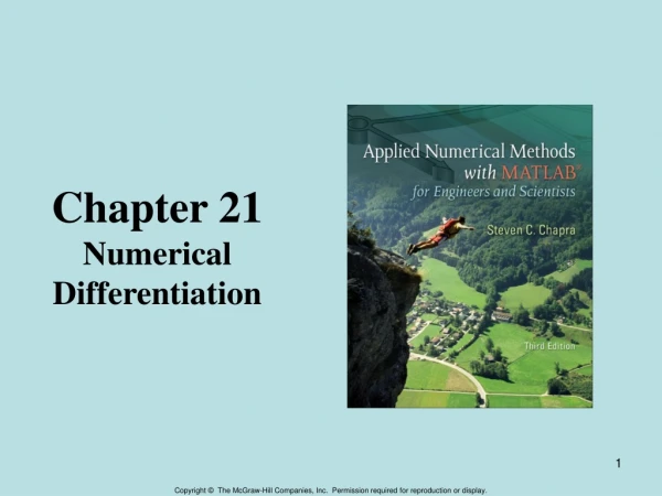 Chapter 21 Numerical Differentiation