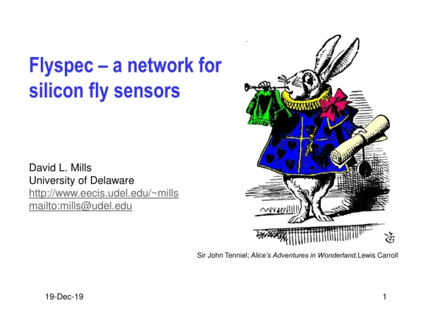 Flyspec – a network for silicon fly sensors