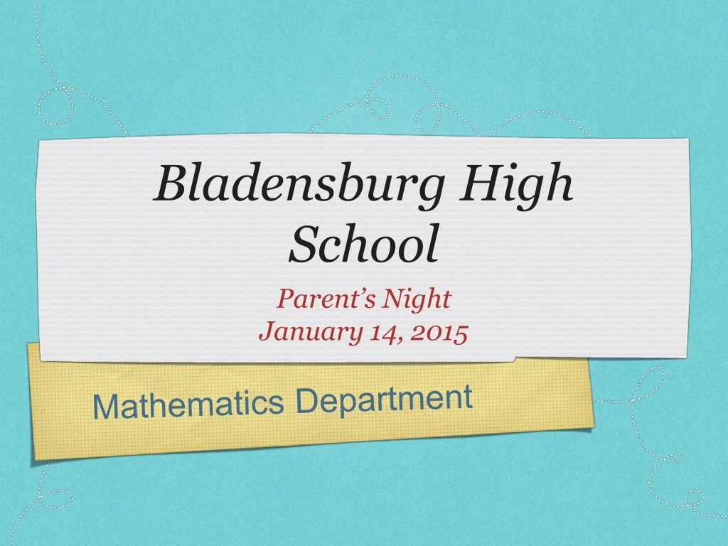 bladensburg high school