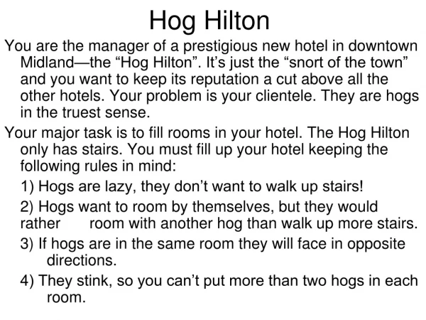Hog Hilton