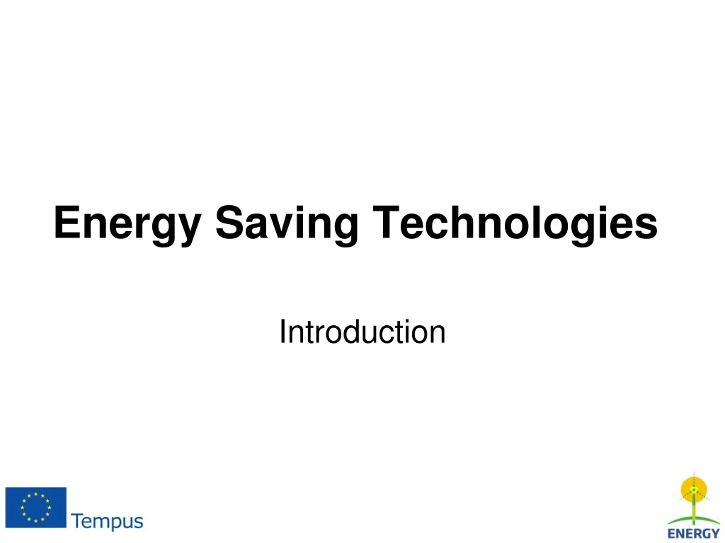 energy saving technologies