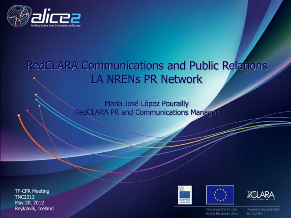 RedCLARA Communications and Public Relations LA NRENs PR Network
