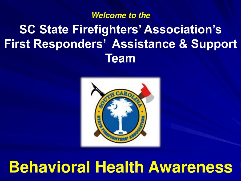 welcome to the sc state firefighters association