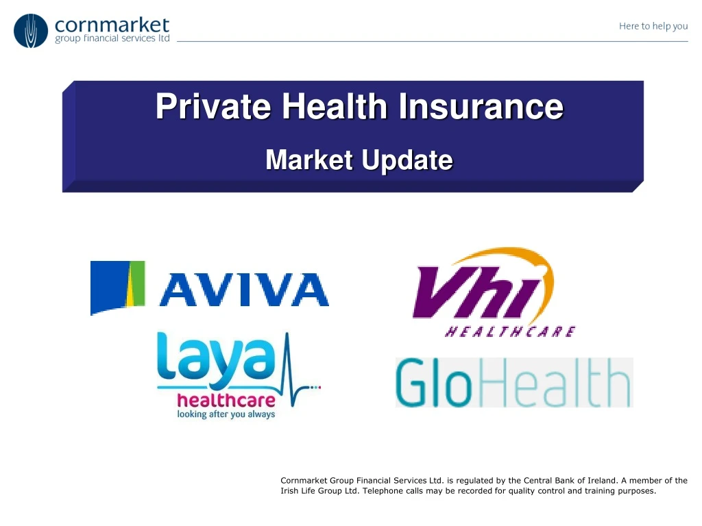 private health insurance market update