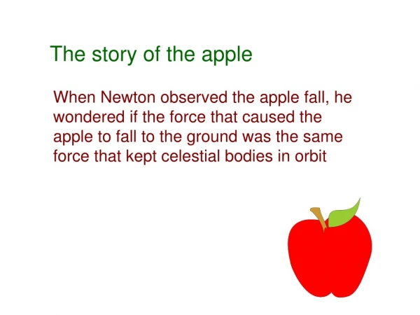 The story of the apple