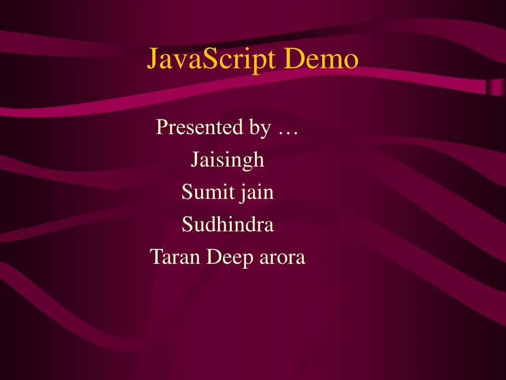 javascript demo