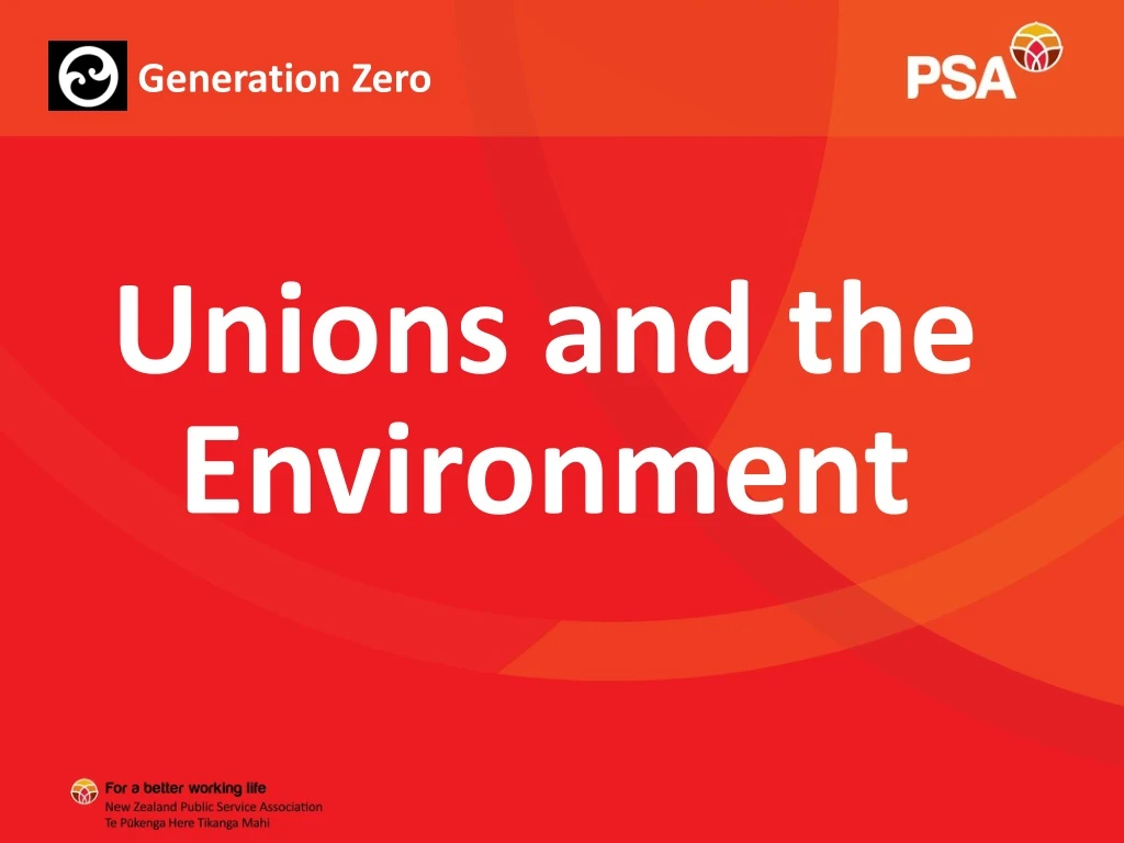 unions and the environment