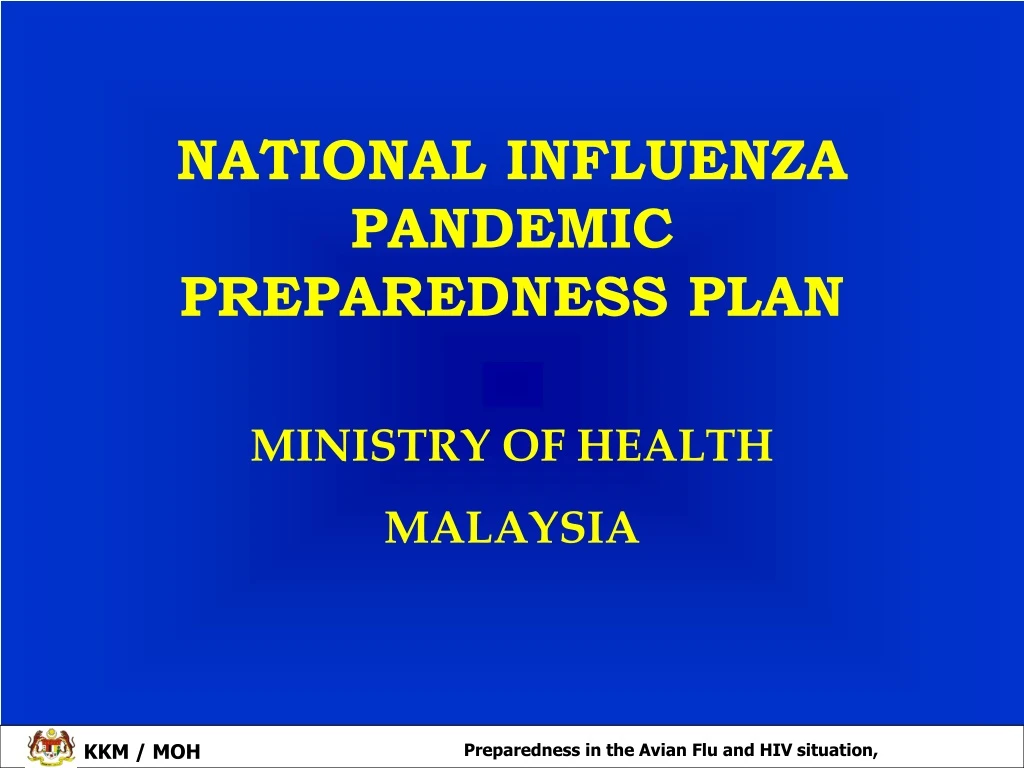 national influenza pandemic preparedness plan