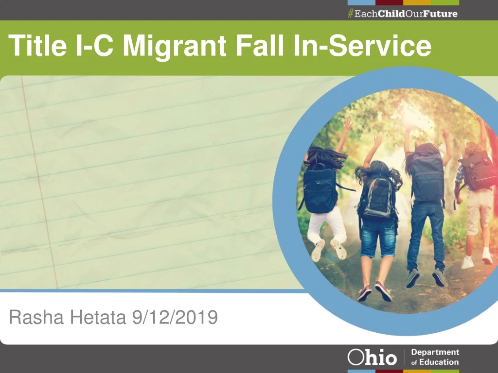title i c migrant fall in service