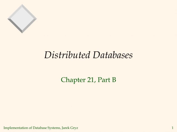 Distributed Databases