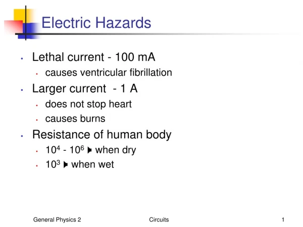 Electric Hazards