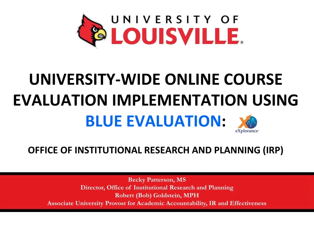 university wide online course evaluation