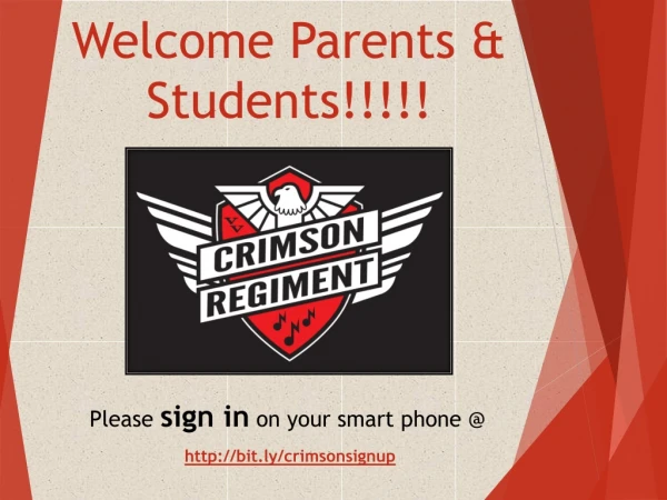 Welcome Parents &amp; Students!!!!!