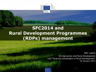 Financial Coordination of Rural Development: Enhanced Strategic Approach to Programming - slide 1