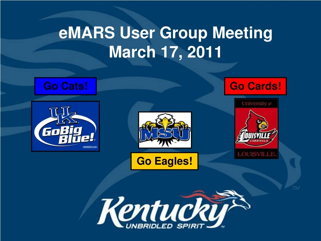 emars user group meeting march 17 2011