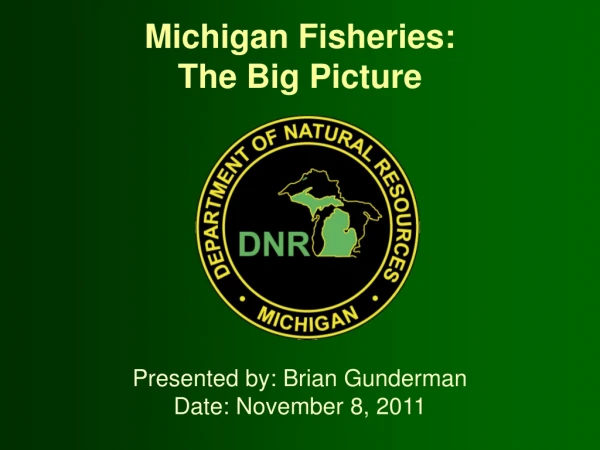 Michigan Fisheries: The Big Picture
