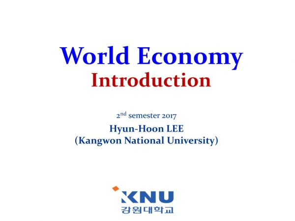 World Economy  Introduction