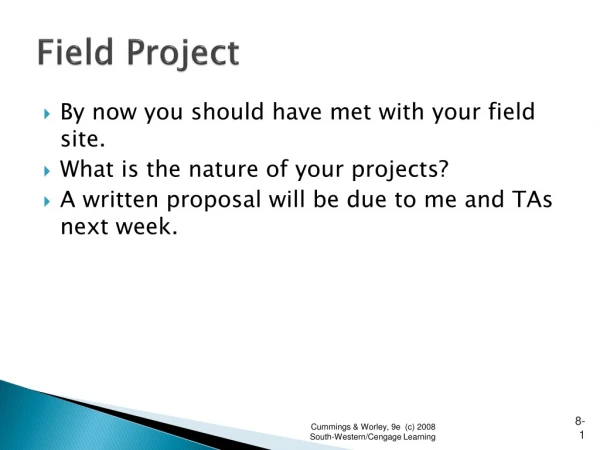 Field Project