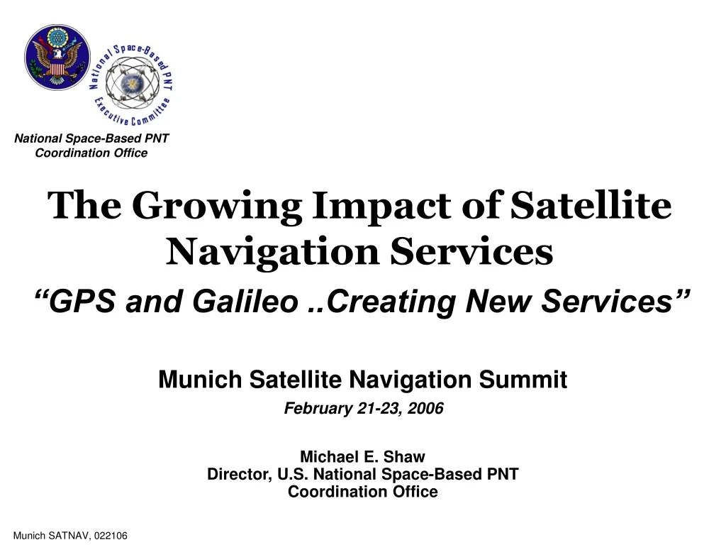 the growing impact of satellite navigation services gps and galileo creating new services