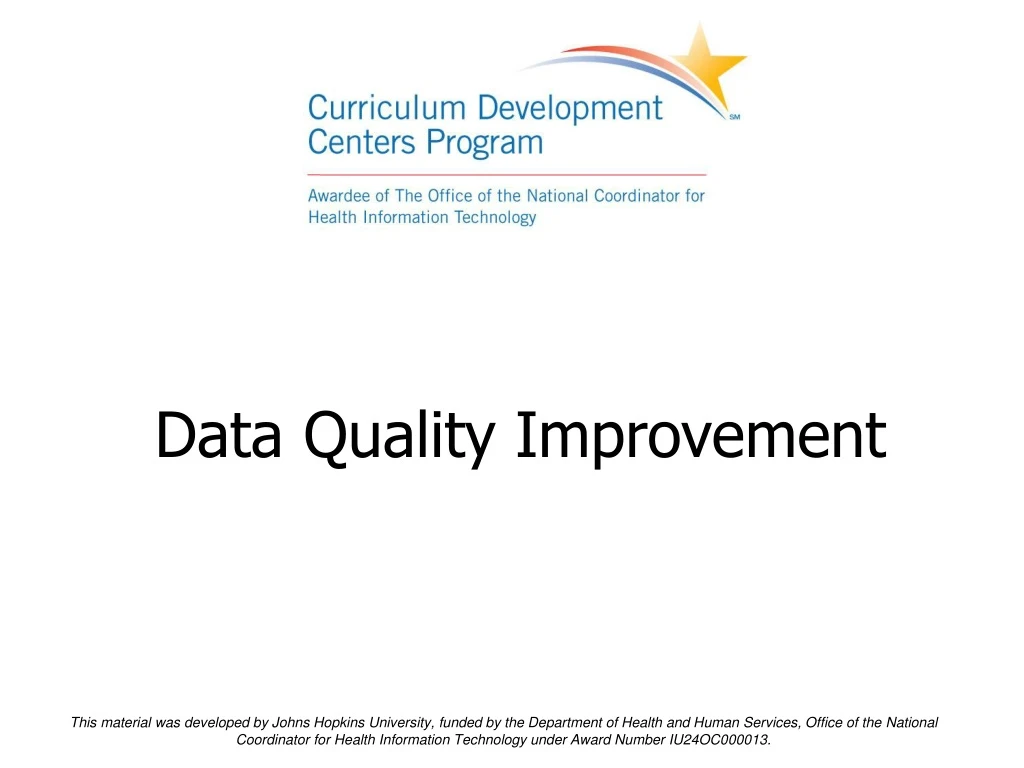 data quality improvement