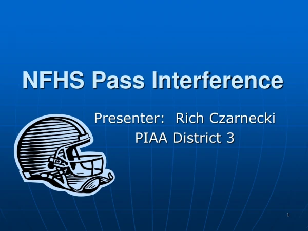 NFHS Pass Interference