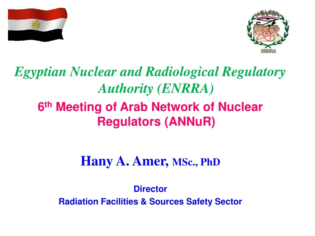 egyptian nuclear and radiological regulatory