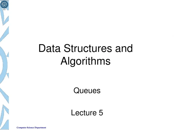 Data Structures and Algorithms