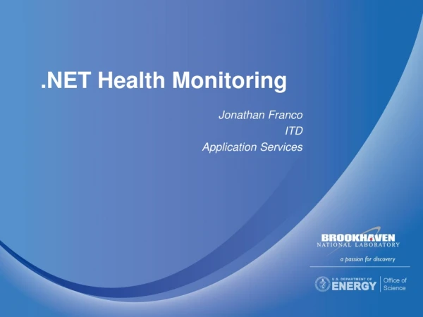 .NET Health Monitoring