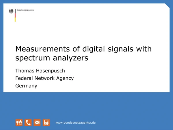 Measurements of digital signals with spectrum analyzers