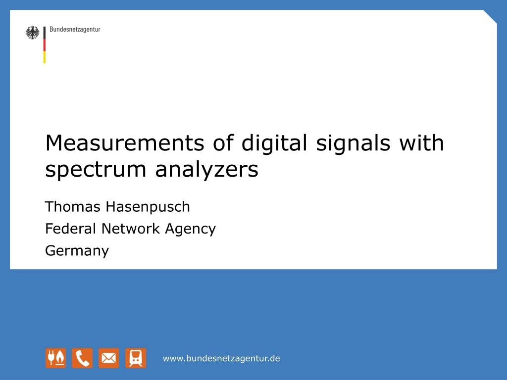 measurements of digital signals with spectrum analyzers