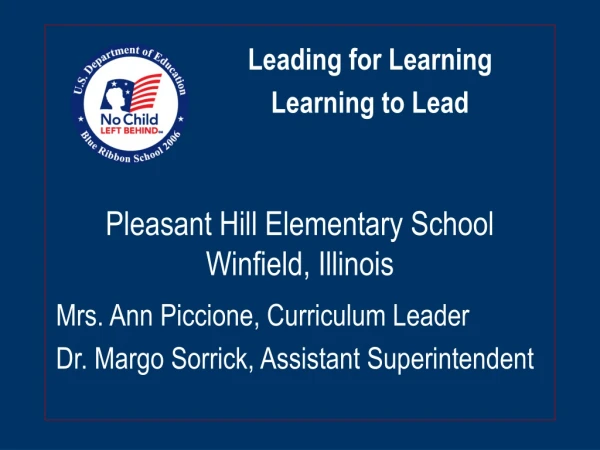 Pleasant Hill Elementary School Winfield, Illinois