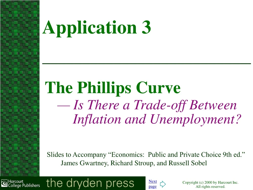 the phillips curve is there a trade off between inflation and unemployment