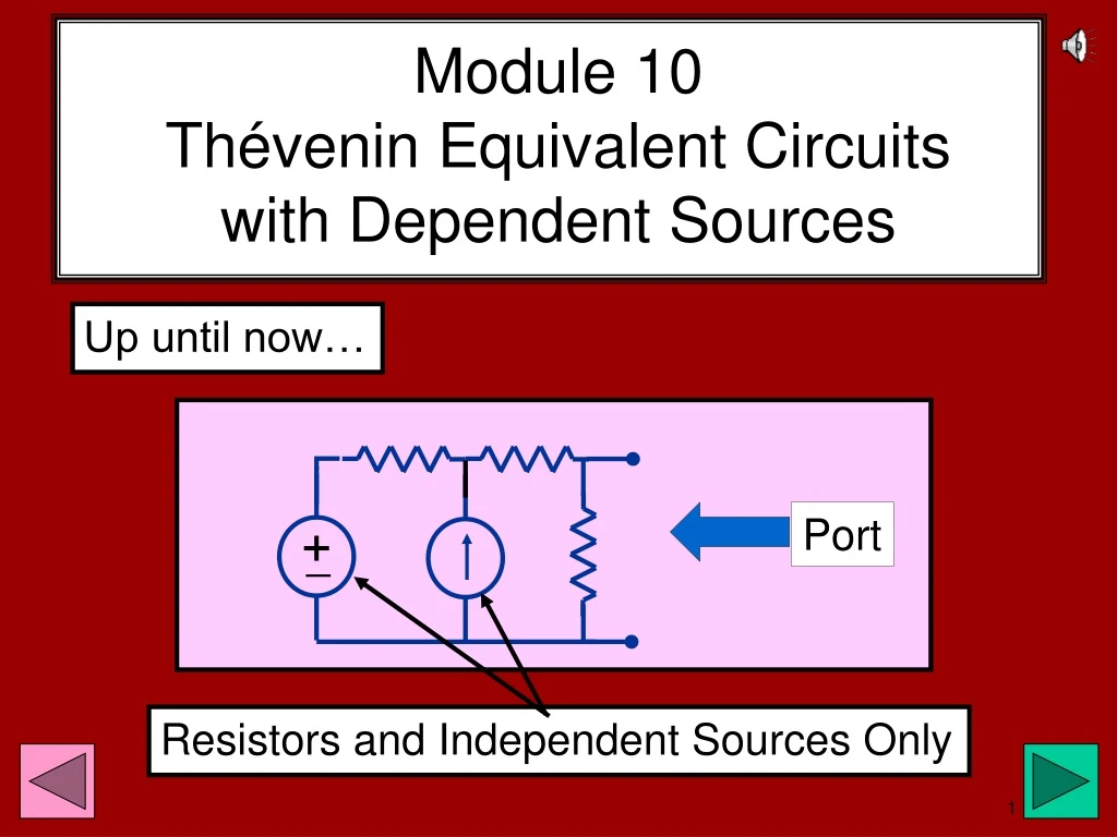 module 10 th venin equivalent circuits with dependent sources
