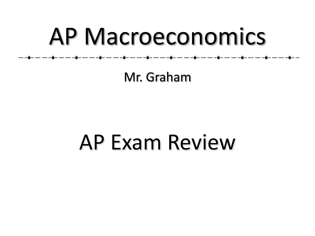 ap macroeconomics mr graham