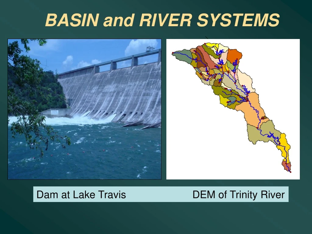 basin and river systems