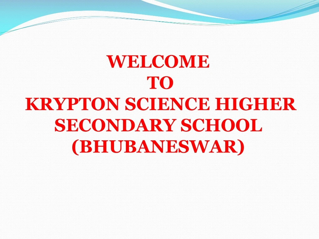 welcome to krypton science higher secondary school bhubaneswar