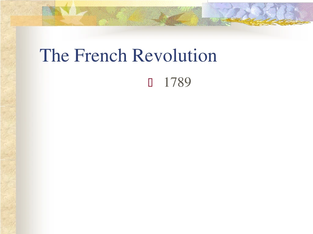 the french revolution