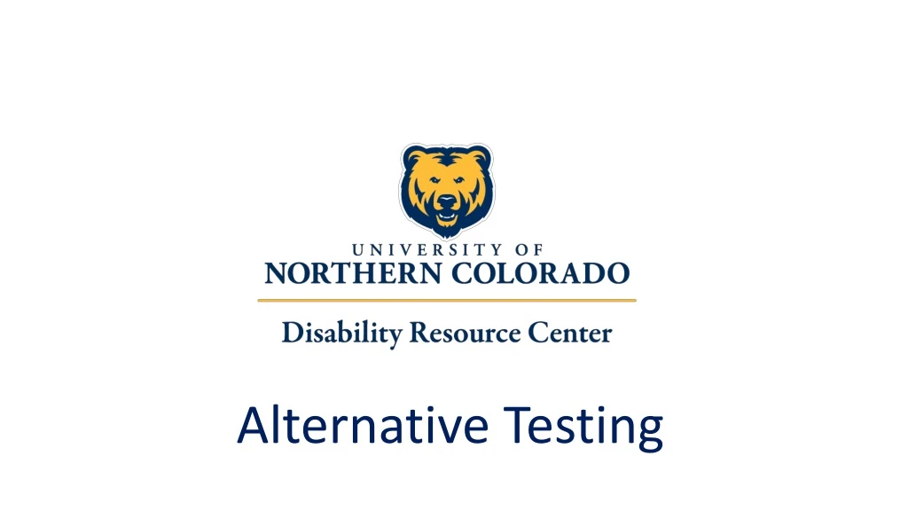 alternative testing