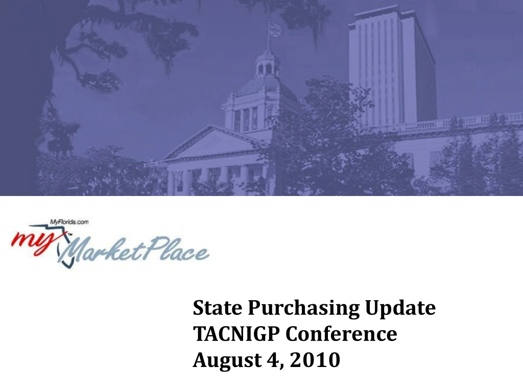 state purchasing update tacnigp conference august