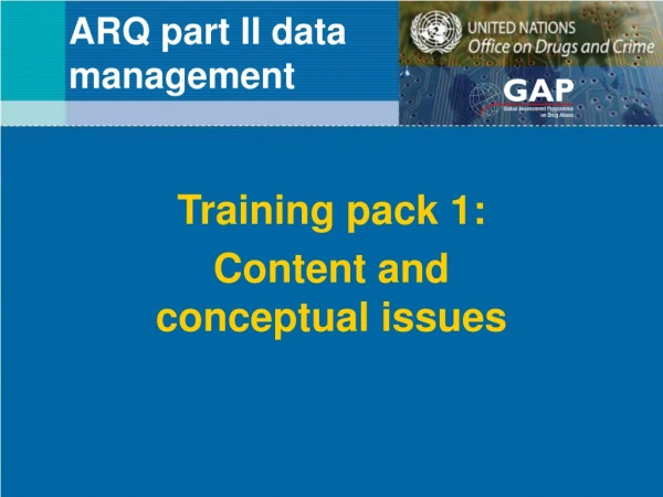 ARQ part II data  management