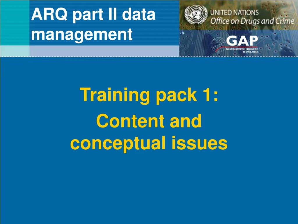 arq part ii data management