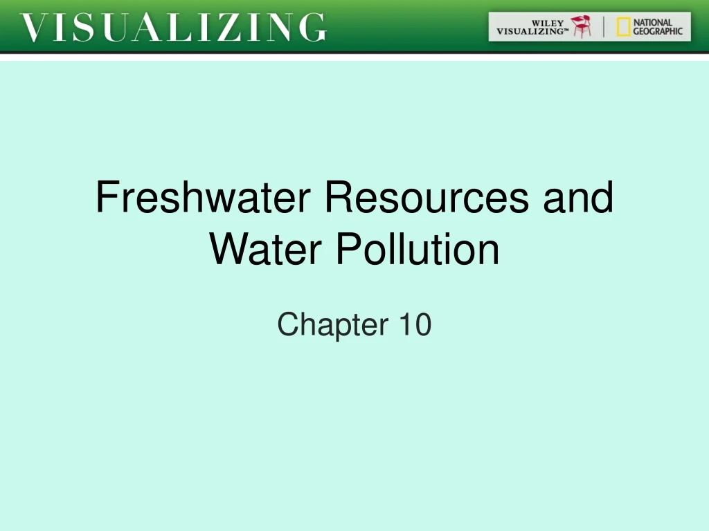 freshwater resources and water pollution