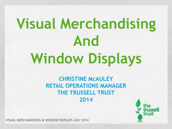 Visual Merchandising And Window Displays