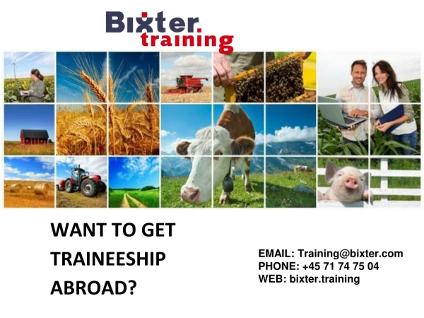 WANT TO GET TRAINEESHIP ABROAD?