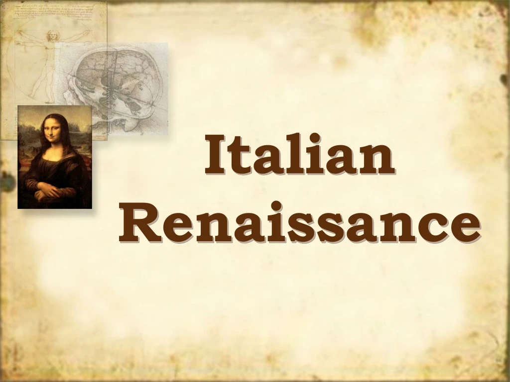 italian renaissance